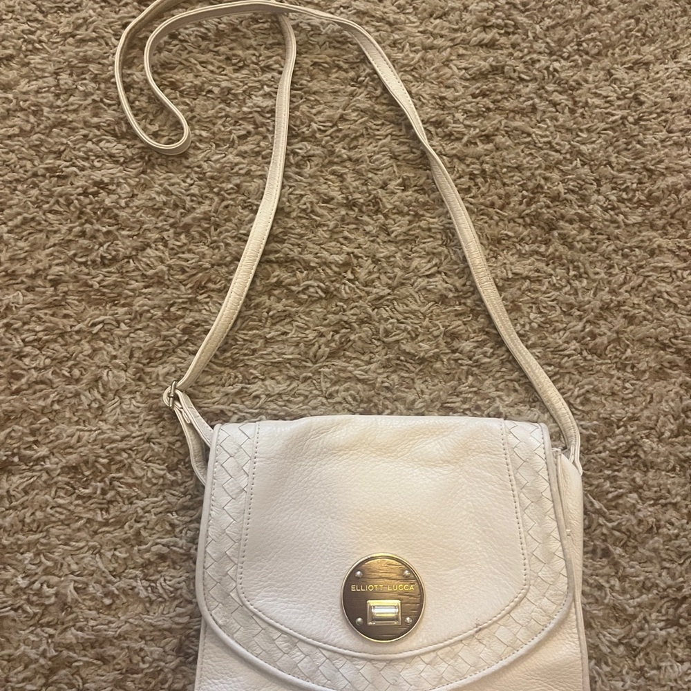 Elliott Lucca Elegant White Crossbody Bag